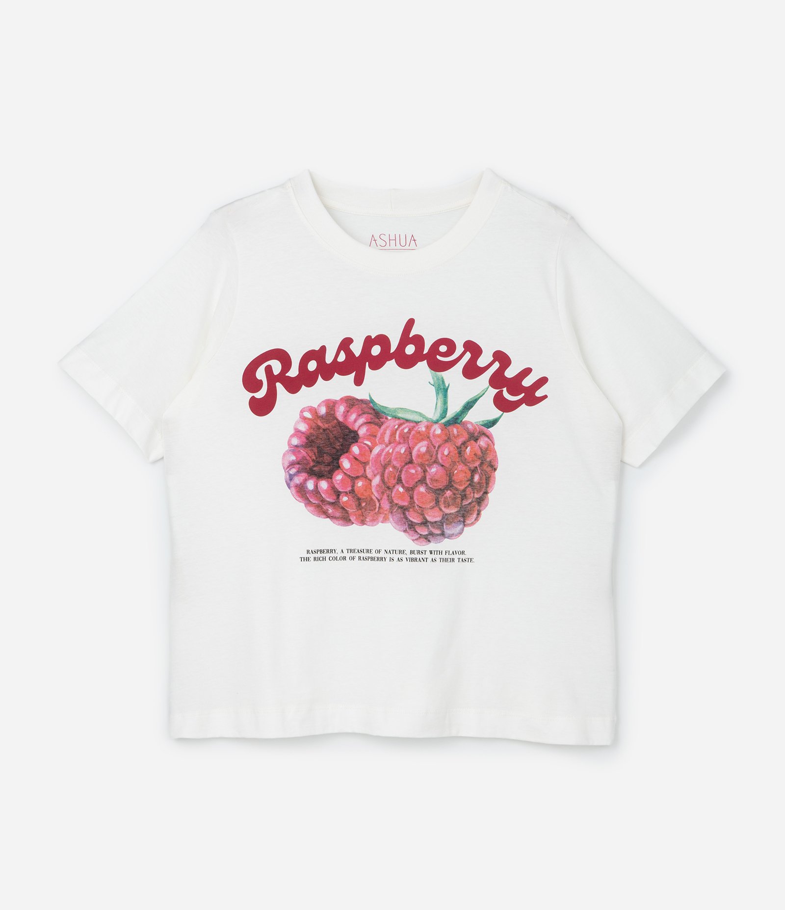 Camiseta em Algodão com Estampa de Framboesa Curve & Plus Size Branco 4