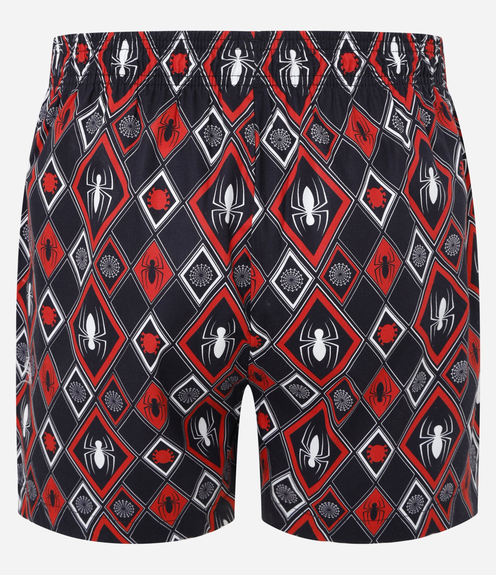 Cueca Samba Canção em Cetim com Estampa do Homem Aranha Preto/Vermelho/Branco 2