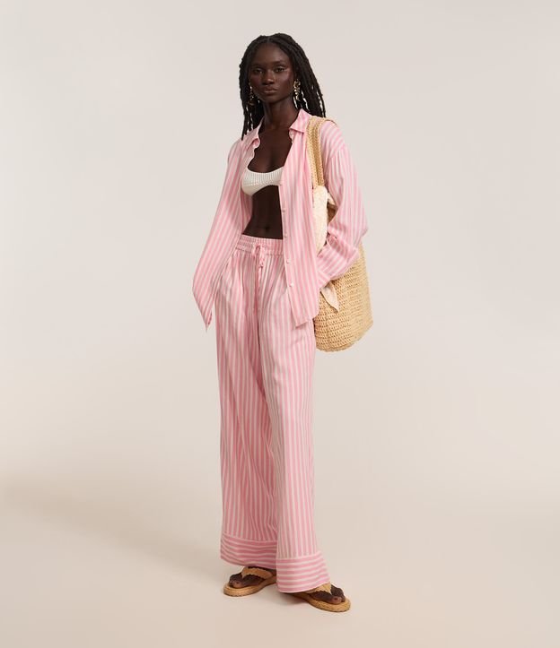 Cor: Rosa/Branco | Tamanho: GG