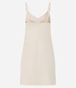 Vestido Curto em Suede com Alcinhas Finas