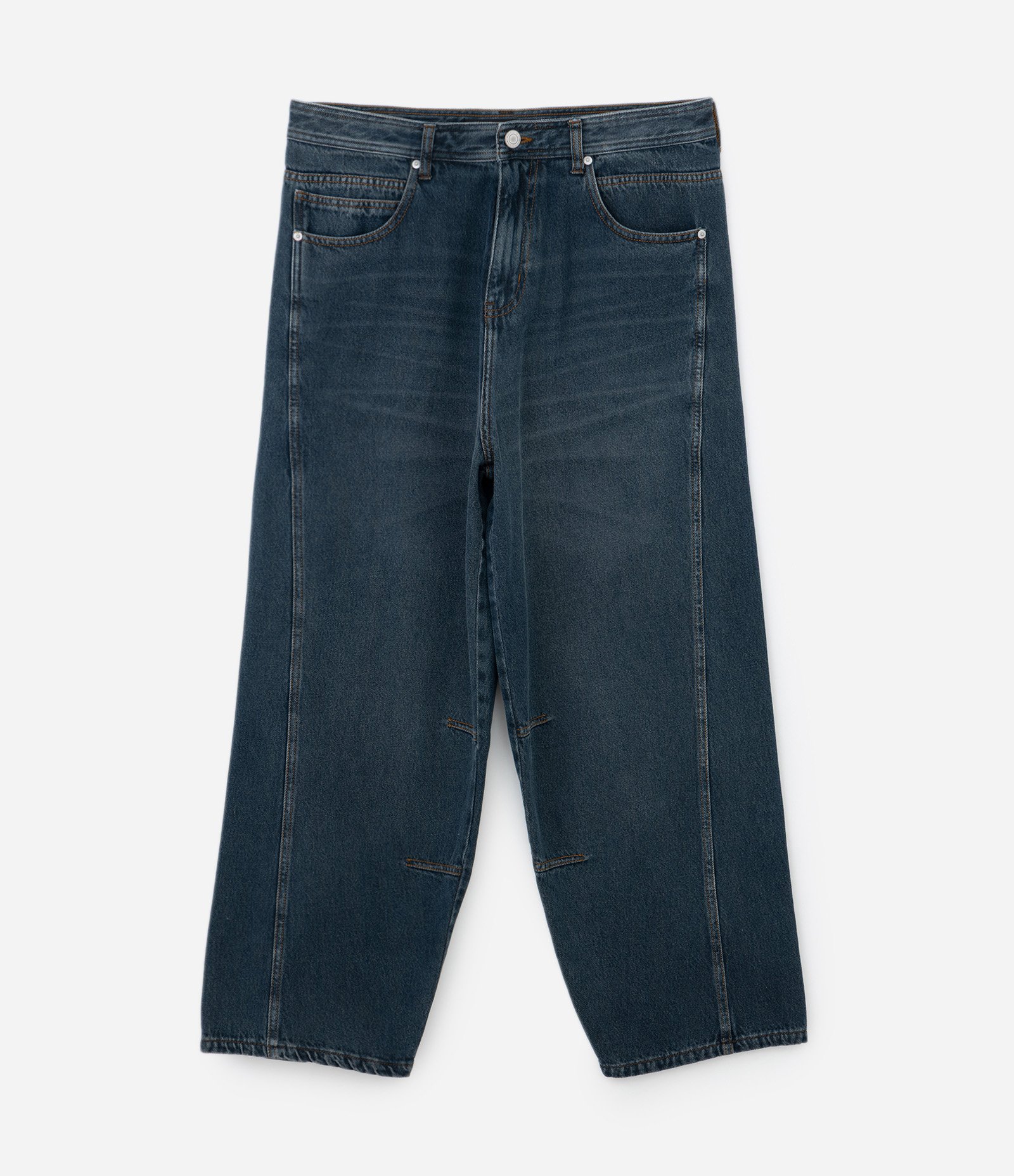 Calça Skater Dirty em Jeans com Recortes Azul 4