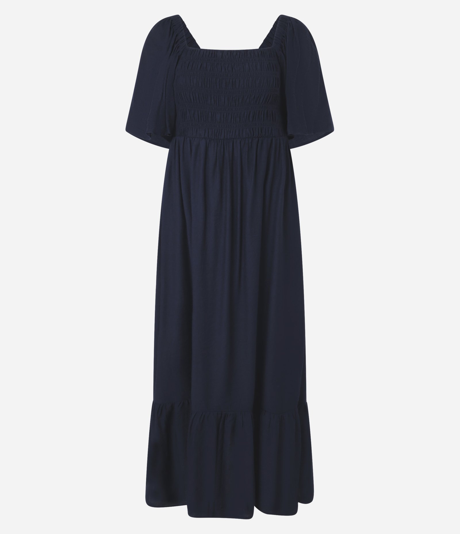 Vestido Long Midi com Lastex no Busto Azul Escuro 6