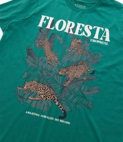 Vestido Midi com Estampa Floresta Curve & Plus Size