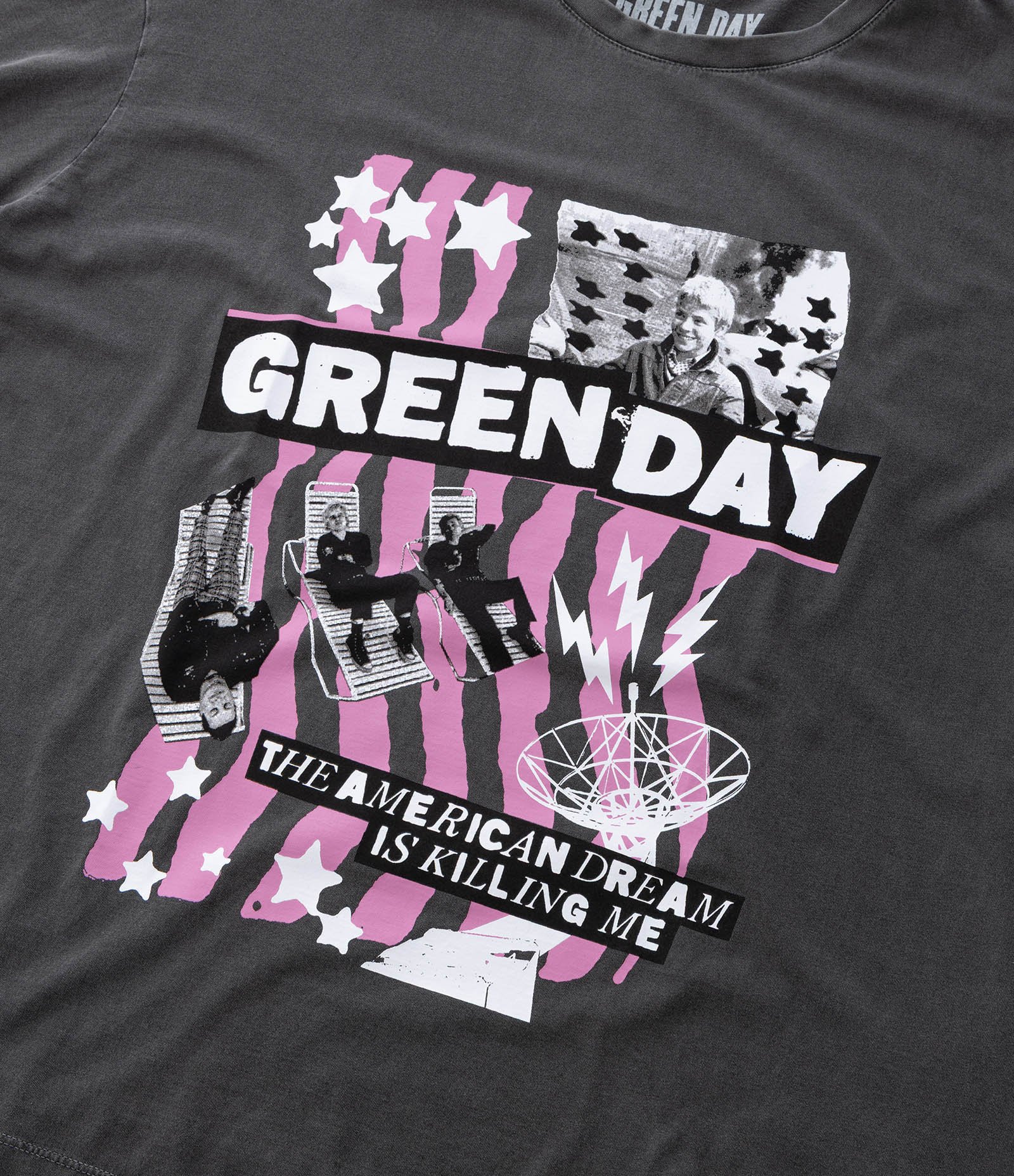 Camiseta Estonada com Estampa Green Day Curve & Plus Size Preto Estonado 7