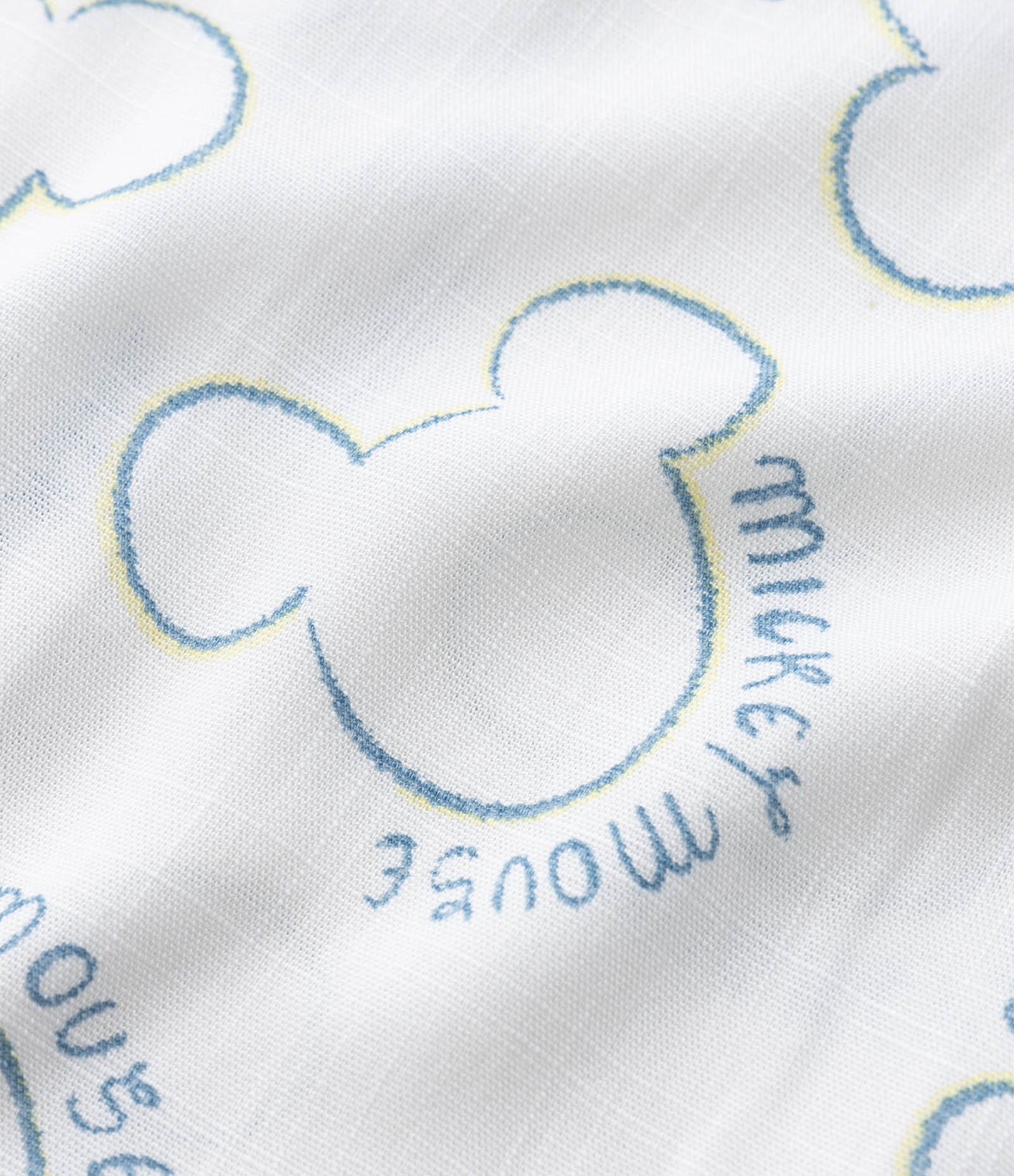 Camisa Infantil com Ícone de Repetição Mickey - Tam 1 a 6 Anos Branco 4