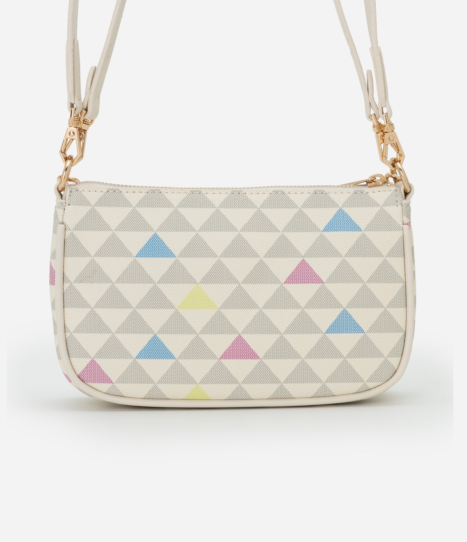 Bolsa Baguete Pequena com Detalhe de Corrente Off White 3