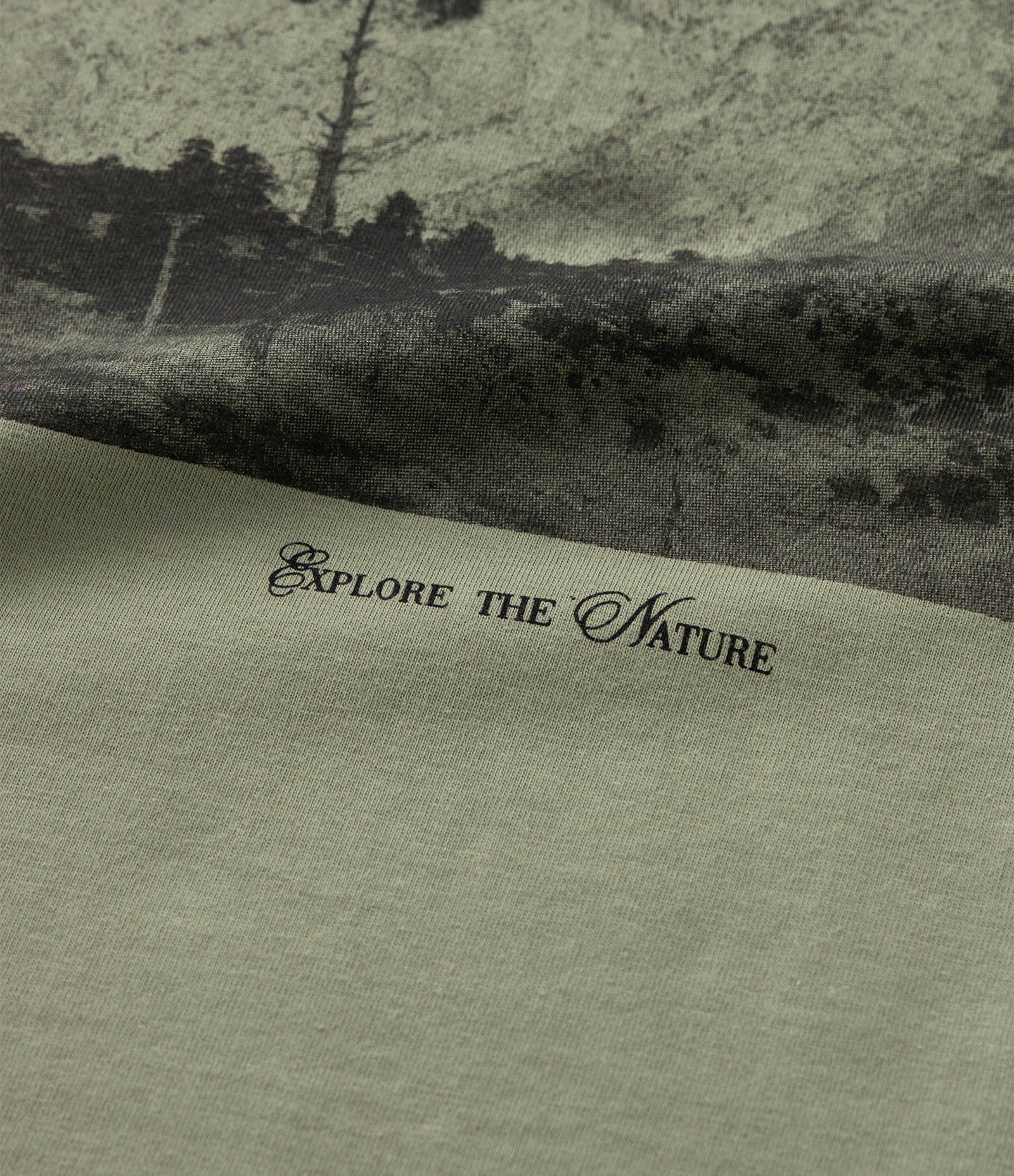 Camiseta Infantil com Estampa Paisagem - Tam 5 a 14 Anos Verde 4