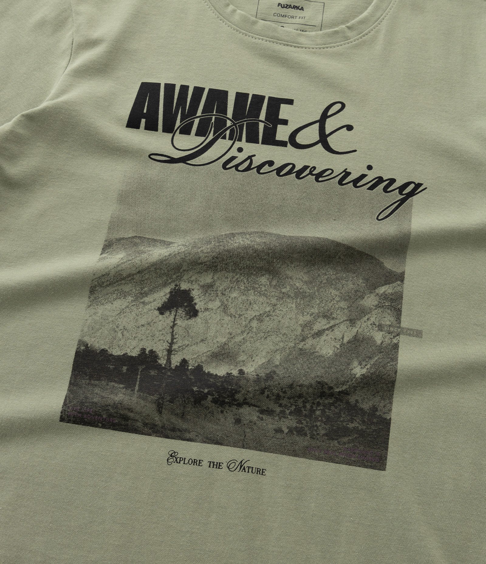 Camiseta Infantil com Estampa Paisagem - Tam 5 a 14 Anos Verde 5