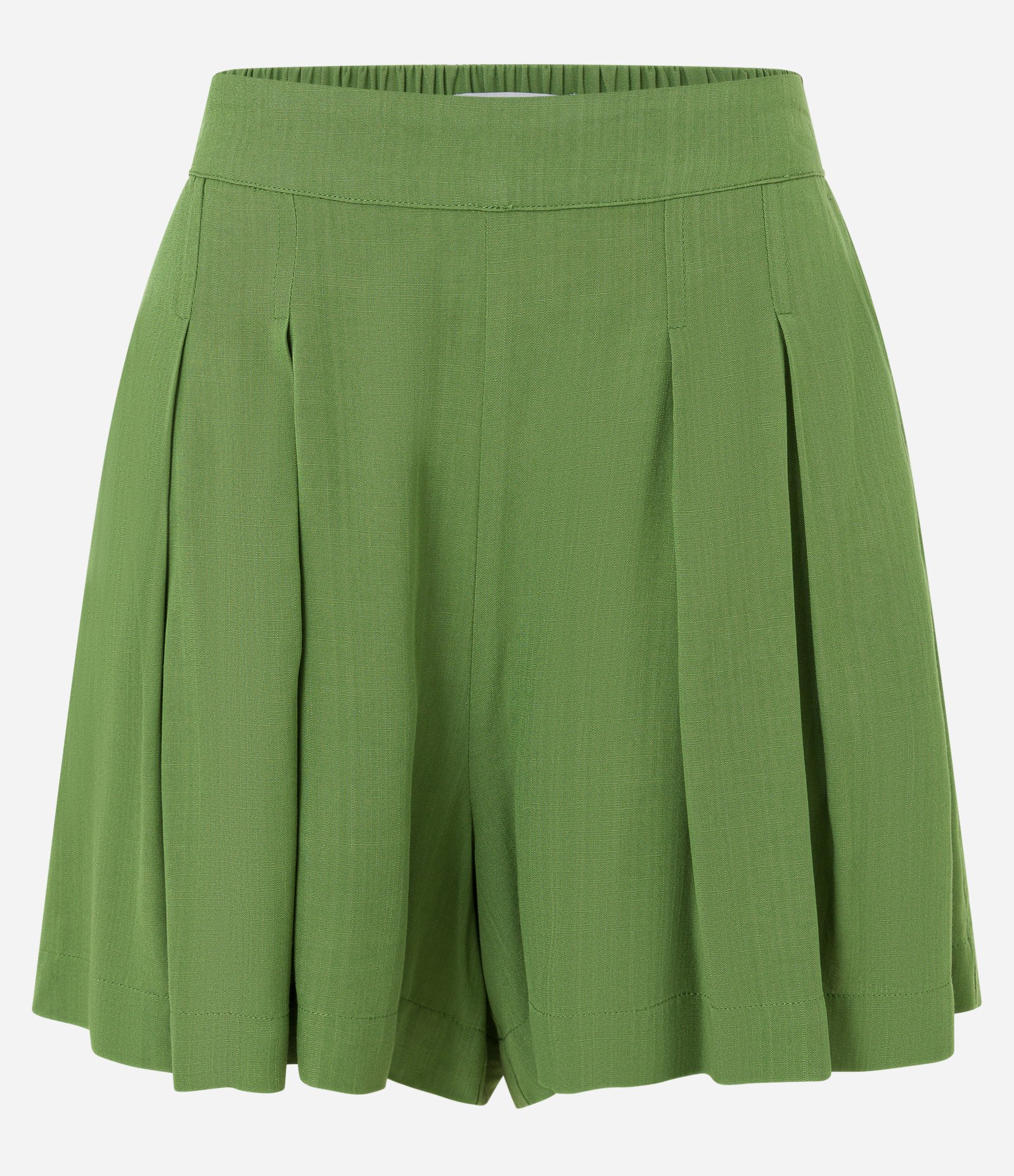 Short Curto com Pregas e Bolsos Verde 5