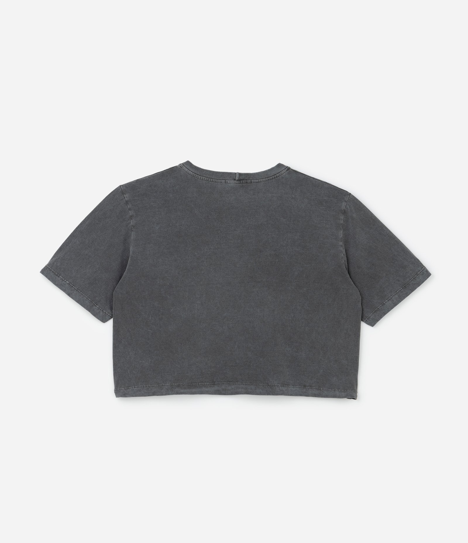 Camiseta Boxy Estonada com Estampa Rock and Roll Curve & Plus Size Preto Estonado 4