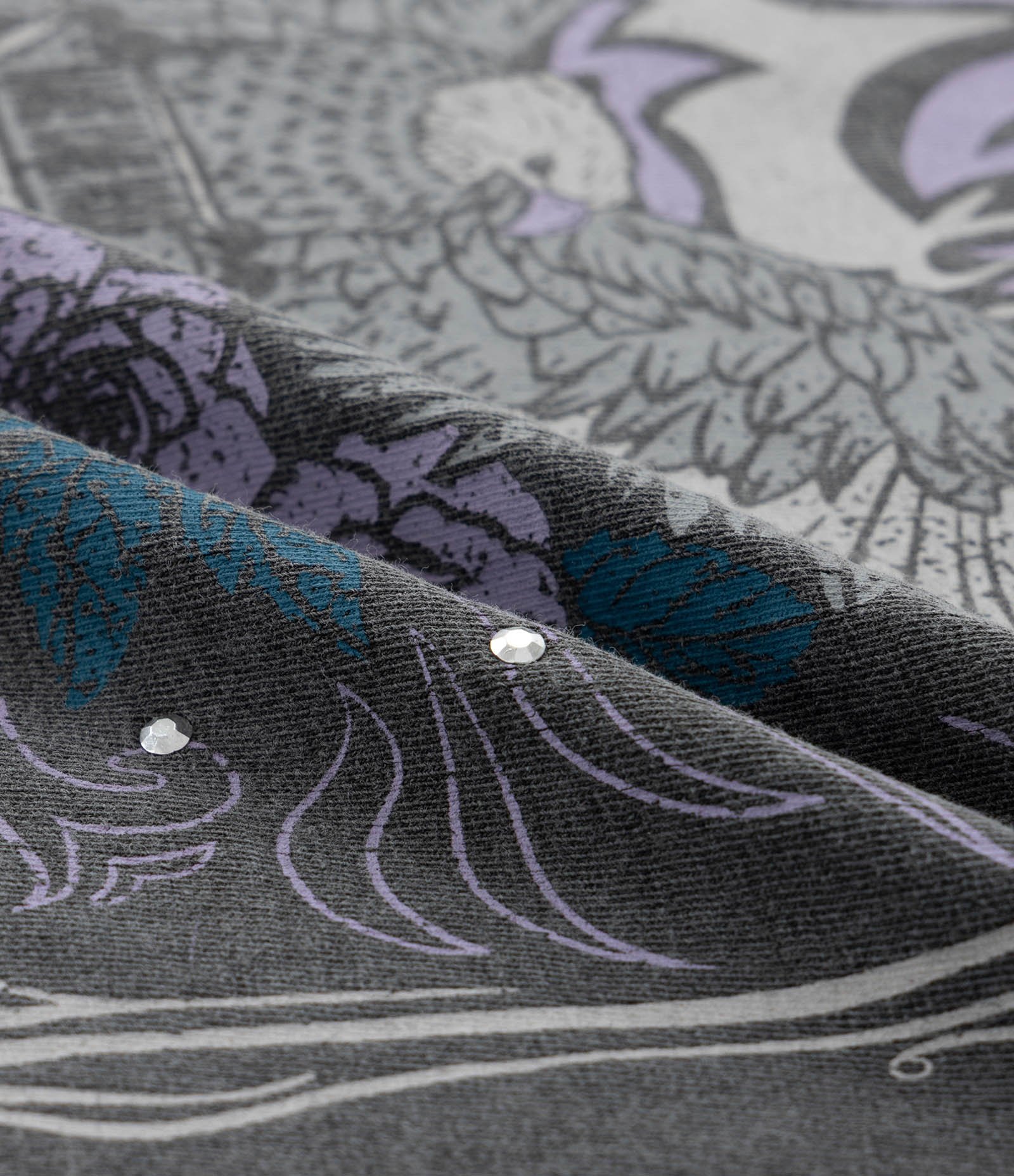 Camiseta Boxy Estonada com Estampa Rock and Roll Curve & Plus Size Preto Estonado 5