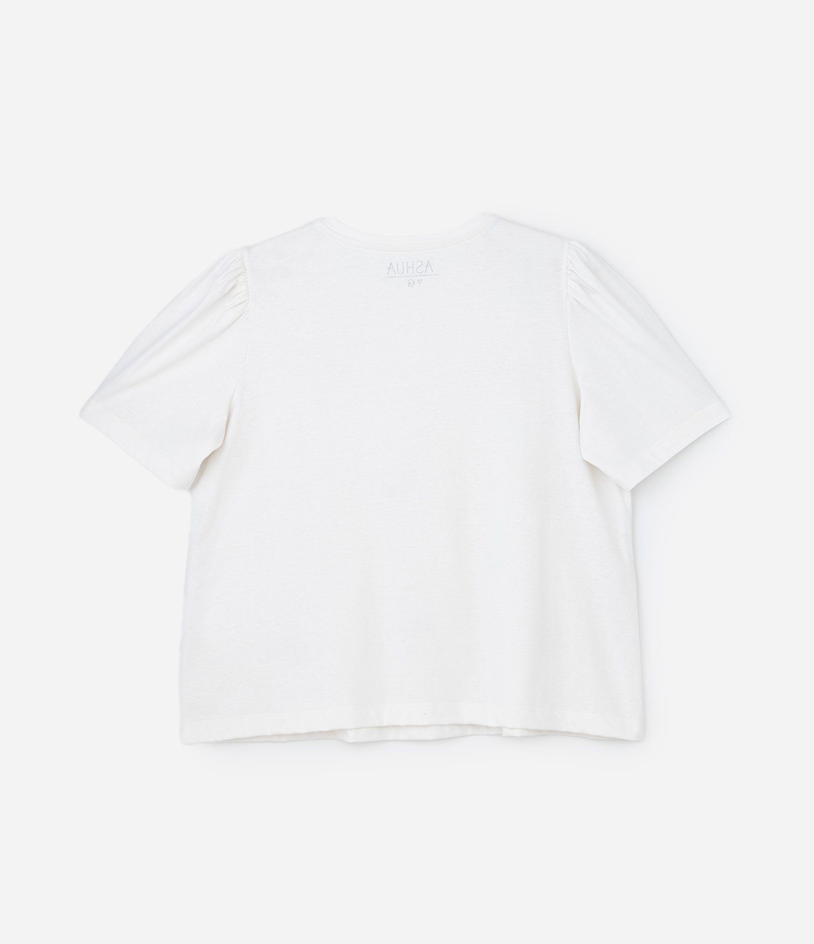 Blusa com Manga Bufante e Cerejinhas Curve & Plus Size Branco 4