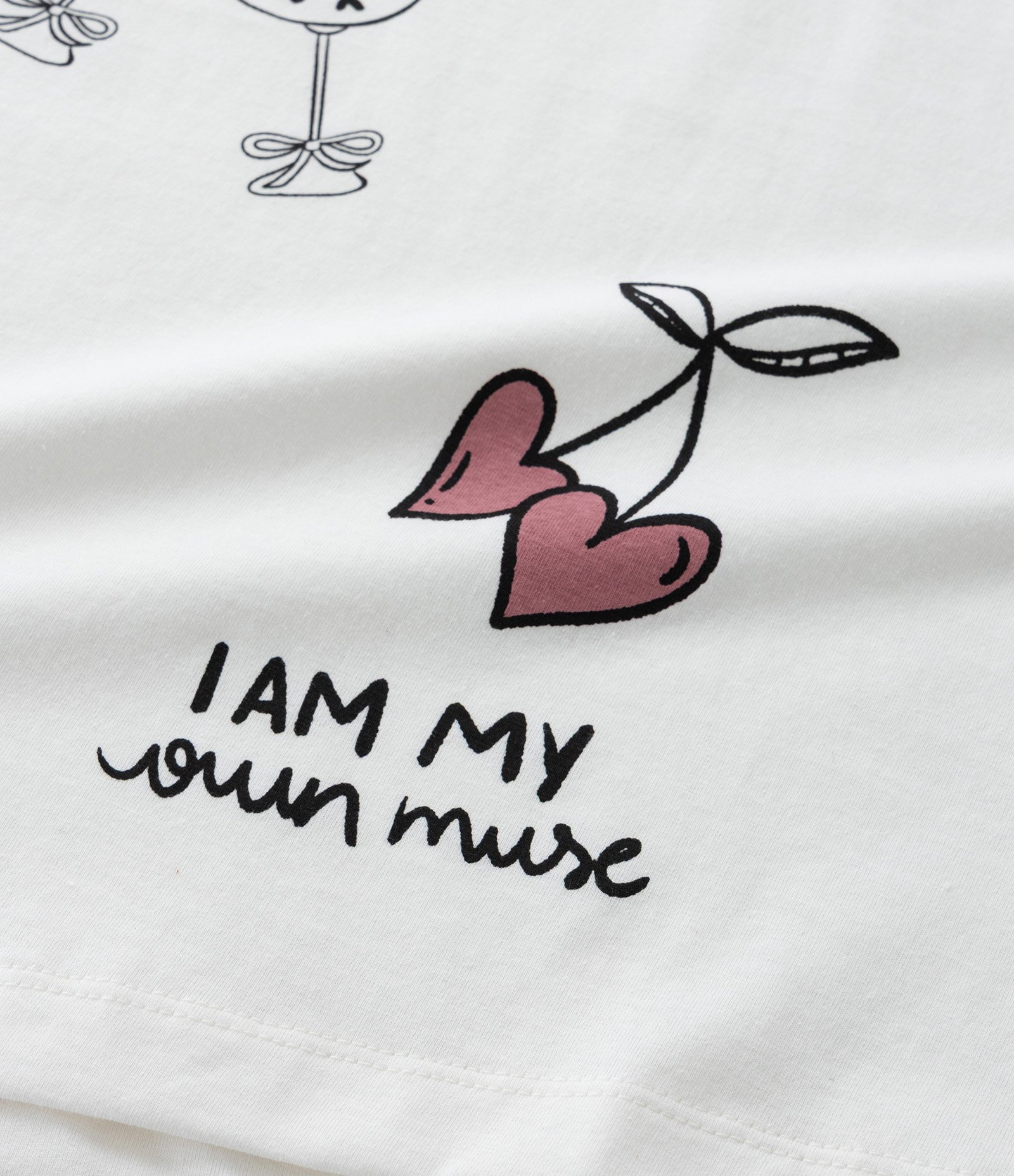 Blusa em Algodão com Manga Bufante e Estampa Romântica Curve & Plus Size Branco 6