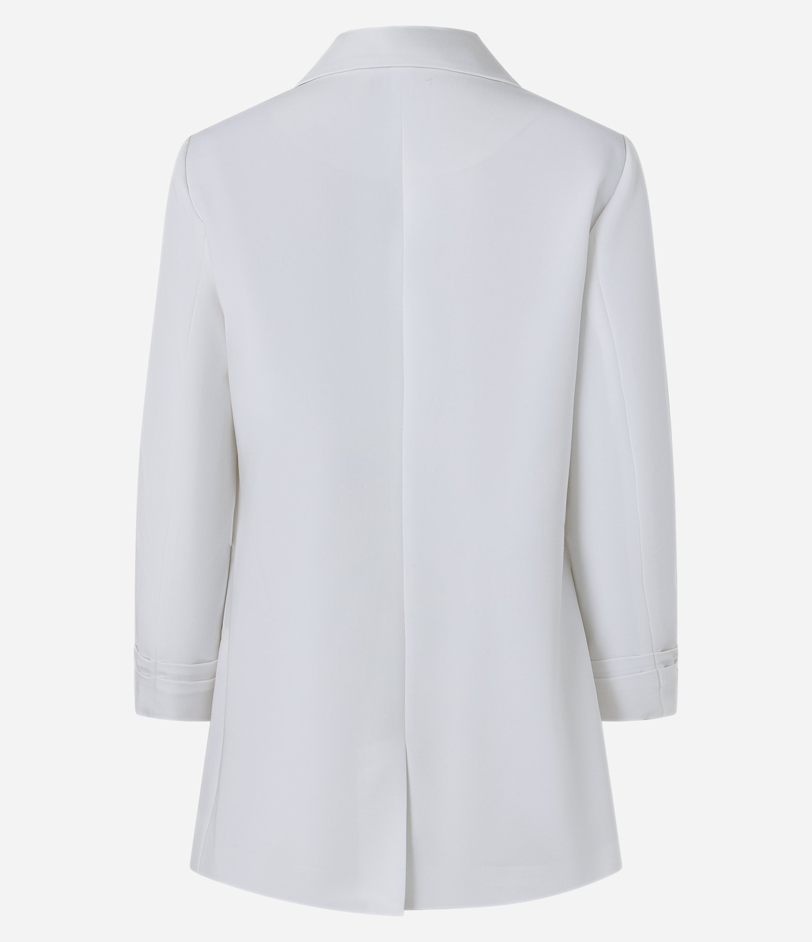 Blazer Over em Alfaiataria com Pregas nas Mangas Branco 6