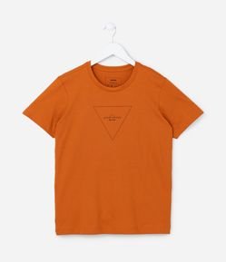 Camiseta Infantil com Estampa Triangulo - Tam 5 A 14