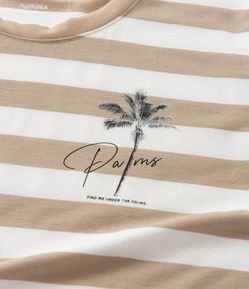 Camiseta Infantil com Estampas Listras - Tam 5 a 14 Anos