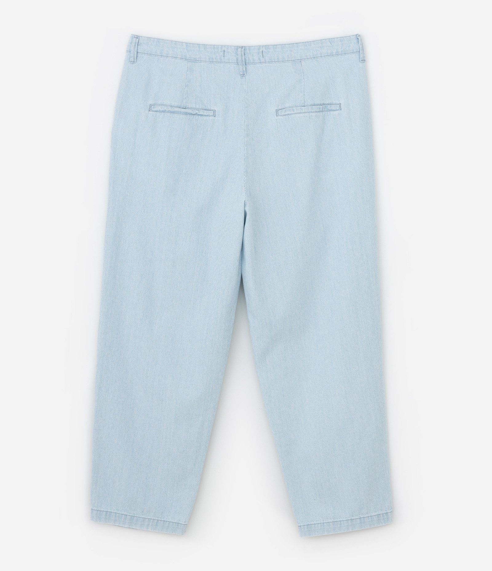 Calça Reta em Jeans com Fio Tinto Curve & Plus Size Azul 6