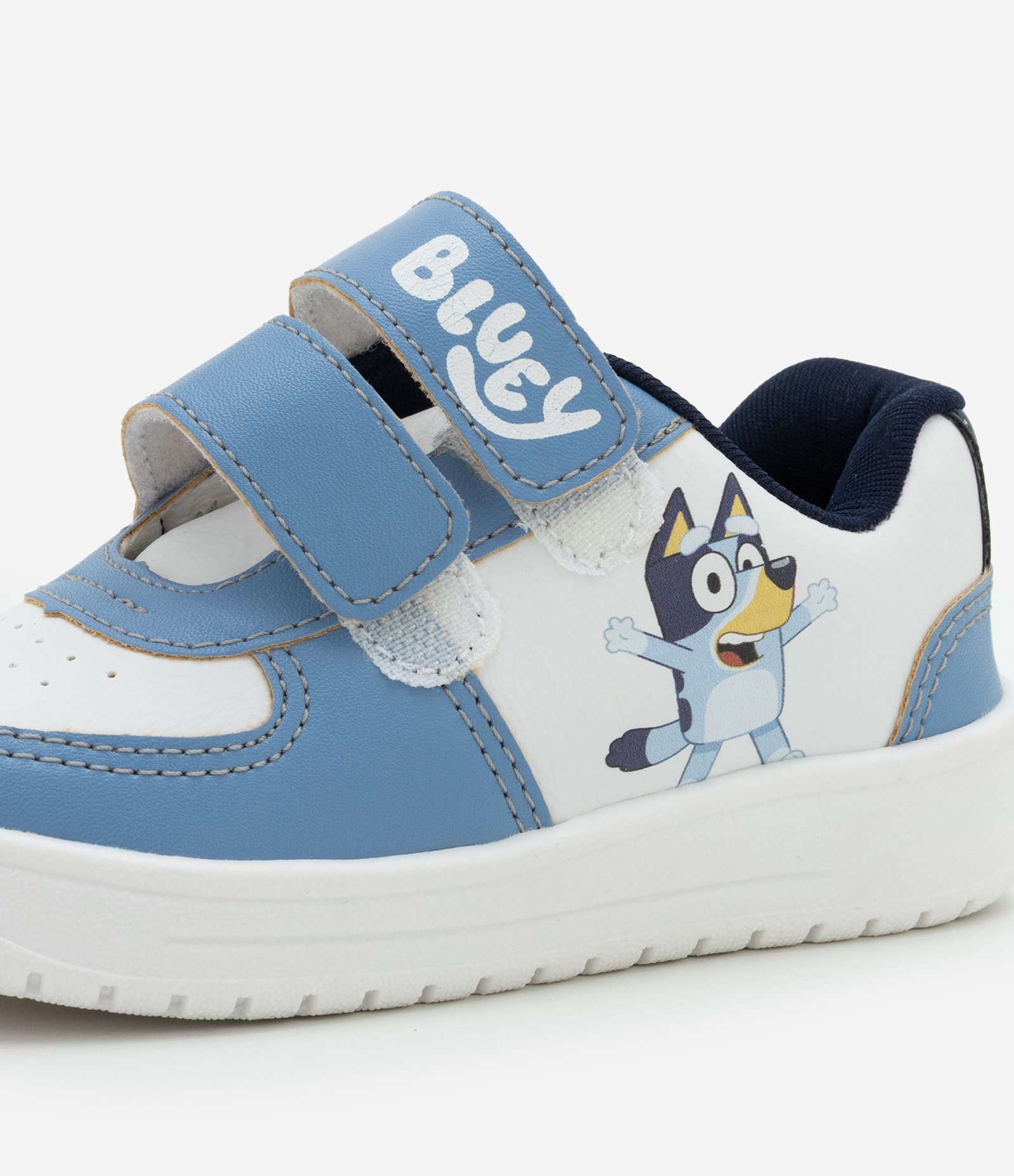 Tênis Infantil com Recortes e Tiras de Velcro Bluey - Tam 20 a 27 Azul/Branco 3