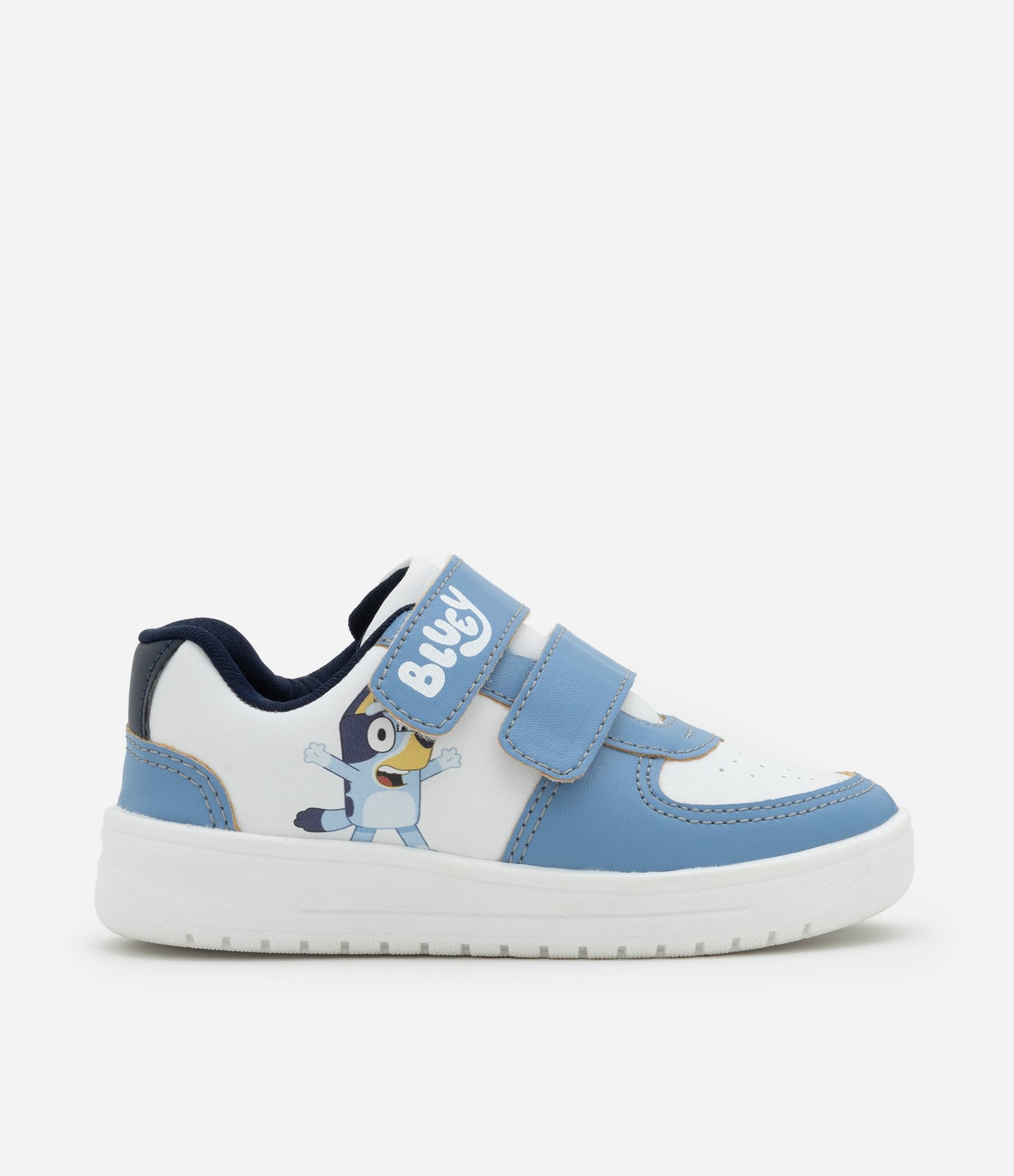 Tênis Infantil com Recortes e Tiras de Velcro Bluey - Tam 20 a 27 Azul/Branco 6
