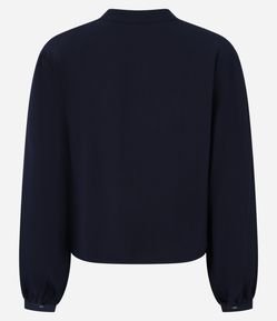 Camisa em Viscose com Gola Padre e Botões