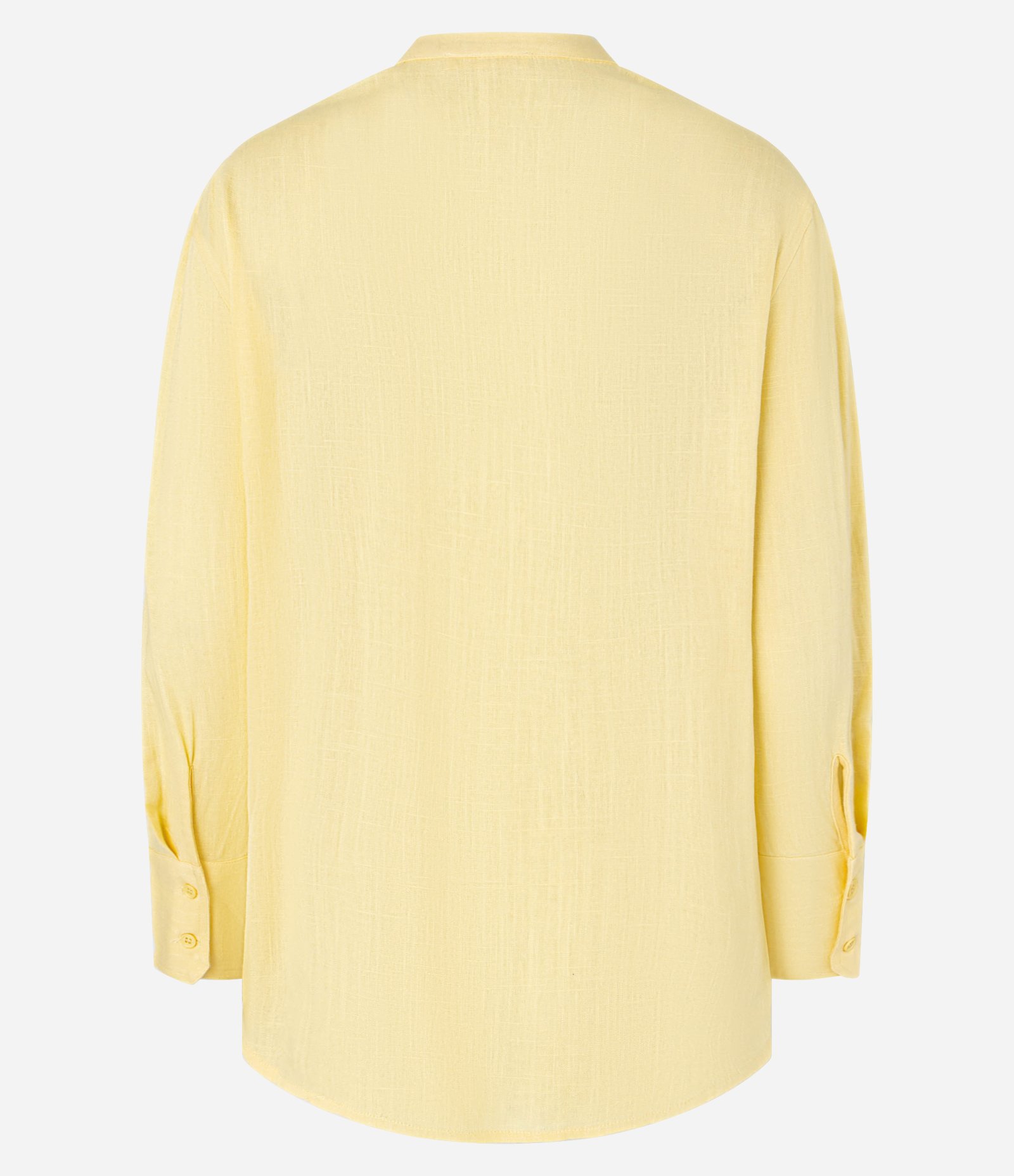 Camisa Texturizada em Viscolinho e Gola Padre Amarelo 9