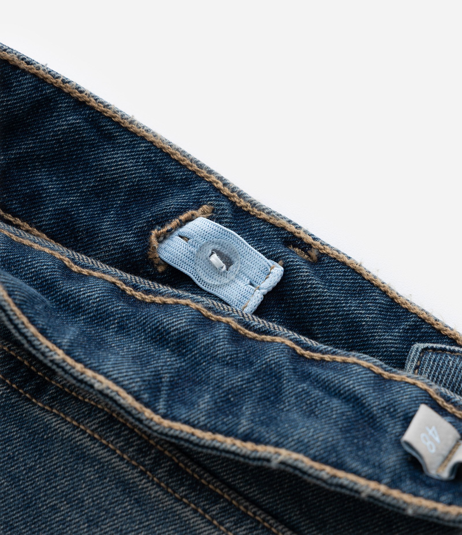 Calça Skinny em Jeans com Elastano e Lavagem Dirty Curve & Plus Size Azul 9