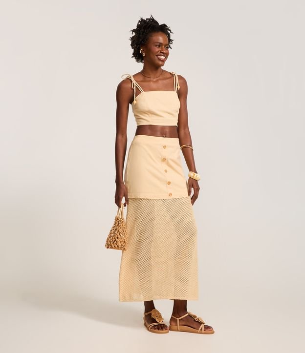 Cor: Bege | Tamanho: P