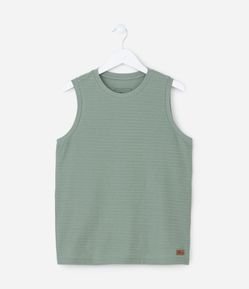 Regata Infantil Texturizada Básica - Tam 5 a 14 Anos