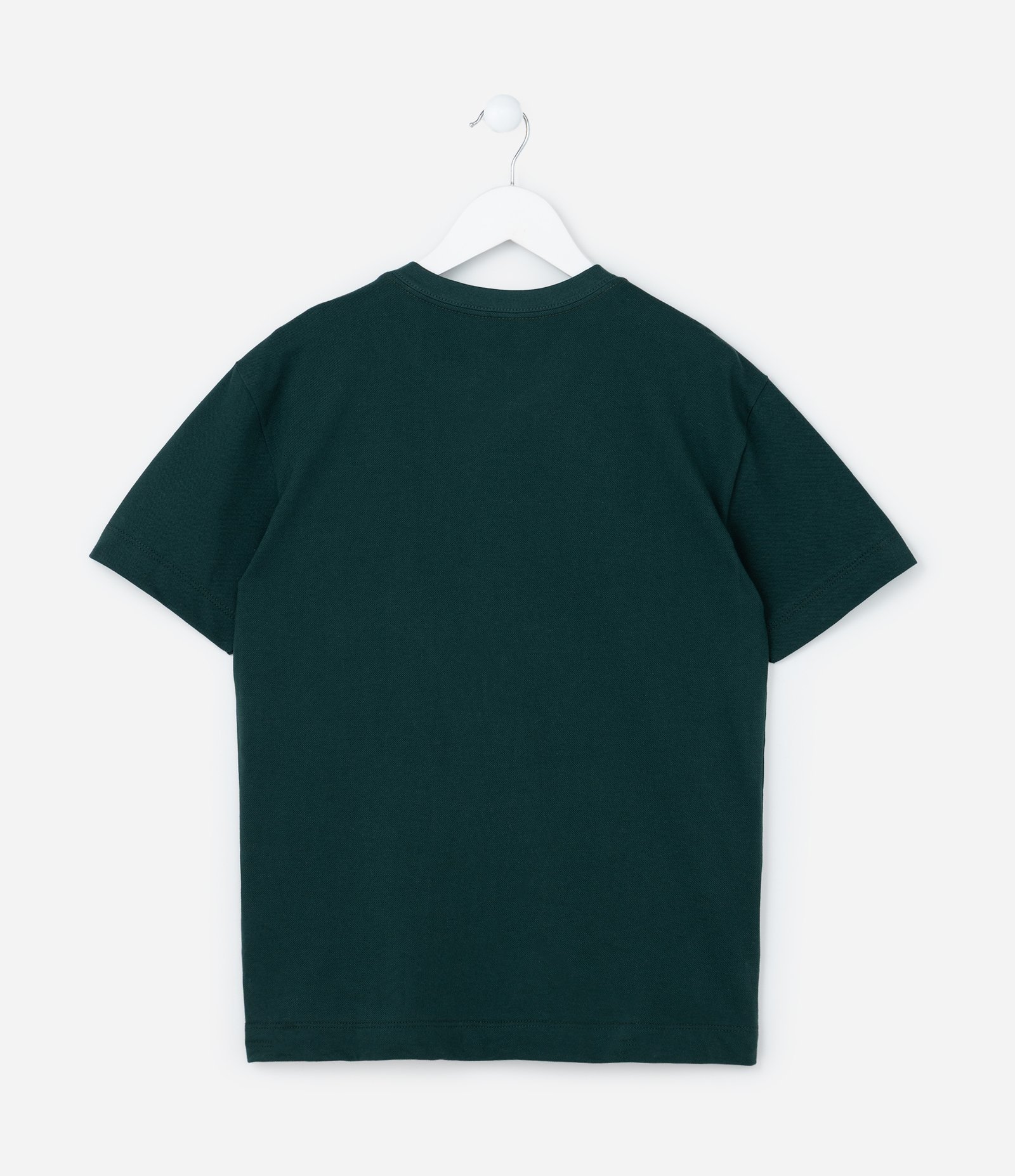 Camiseta Infantil em Piquet com Lettering Los Angeles - Tam 5 a 14 Anos Verde 2