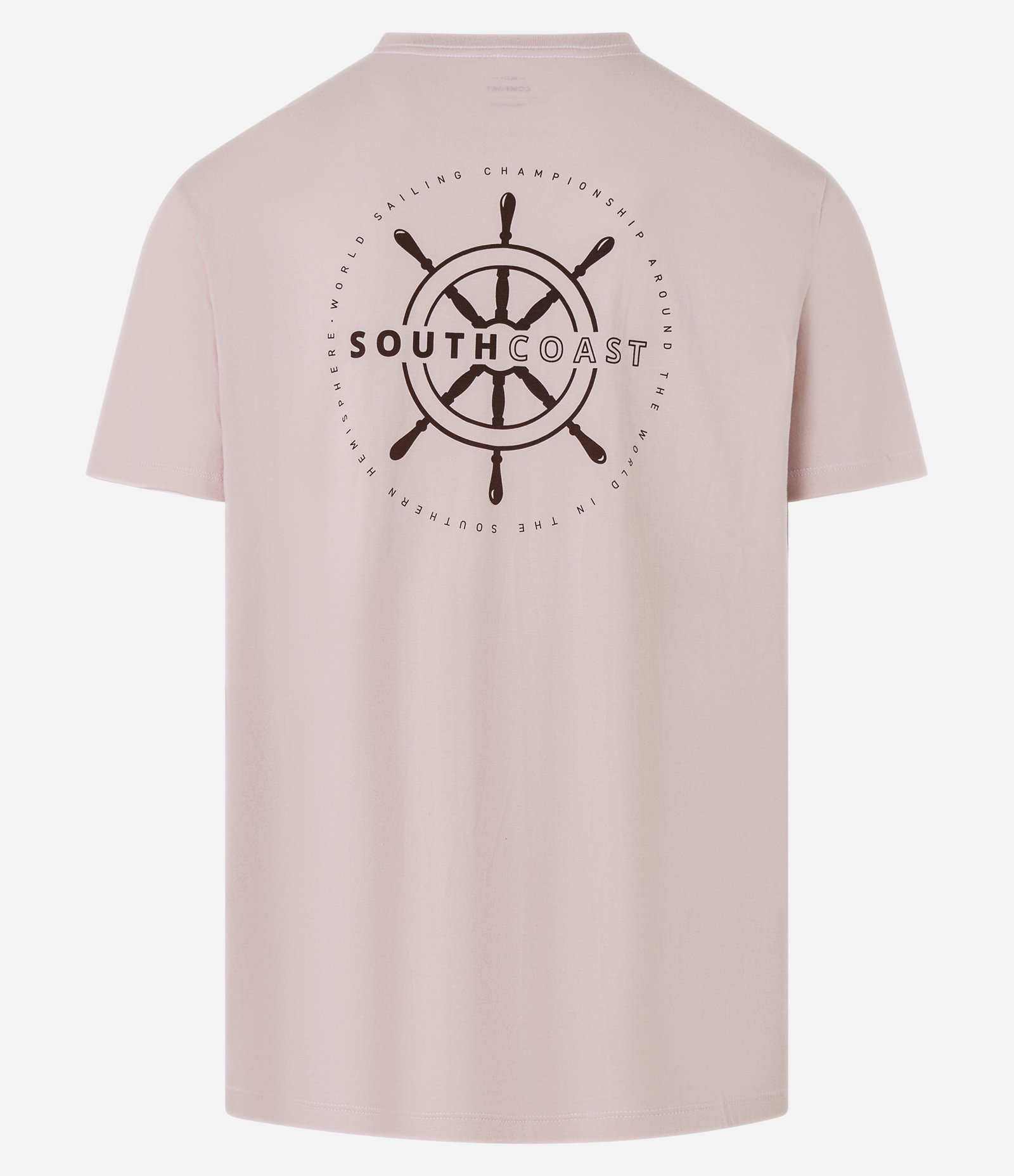 Camiseta Comfort em Algodão com Estampa de Leme Rosa 7