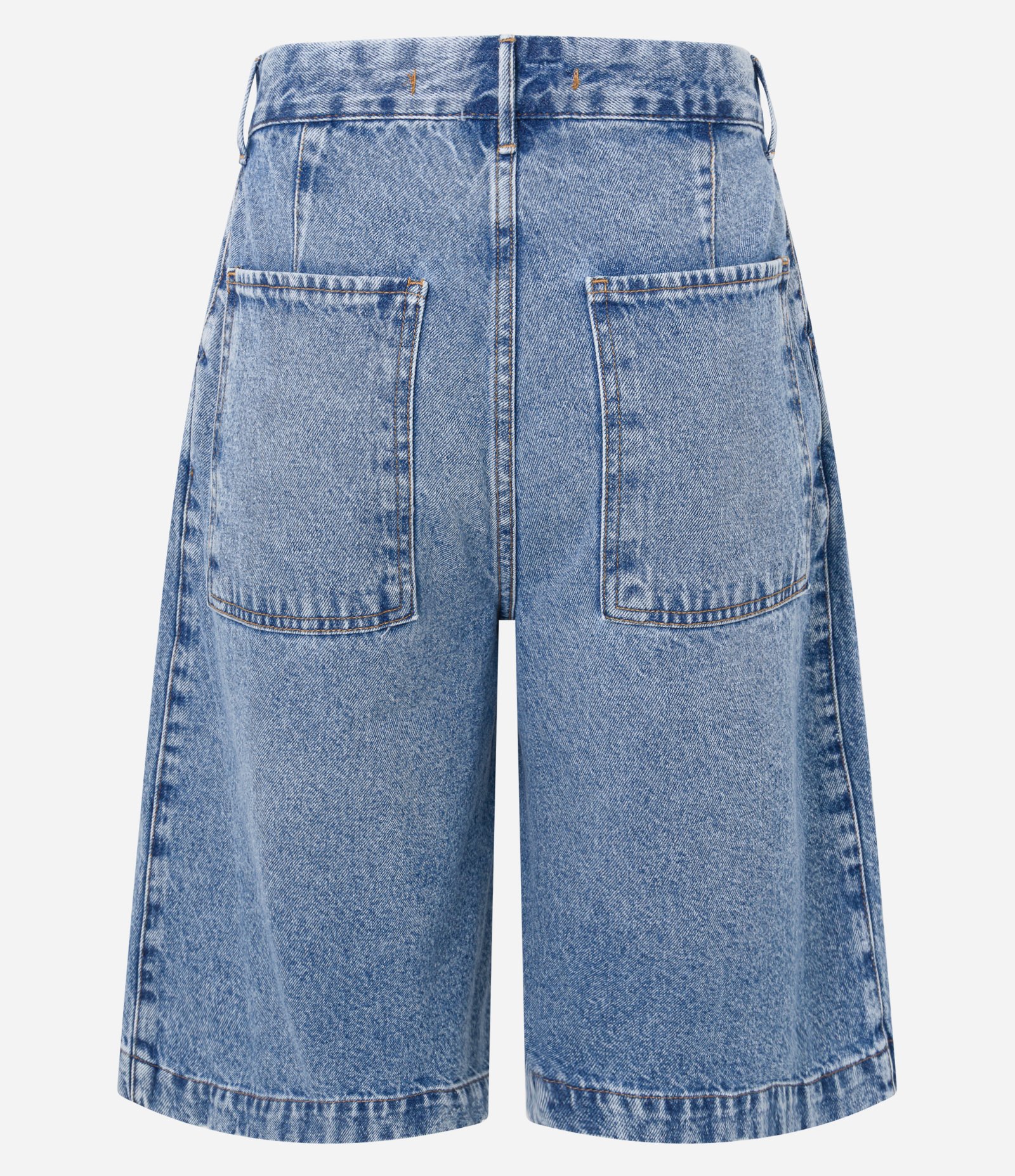 Bermuda Oversized em Jeans com Cintura Baixa Azul 8