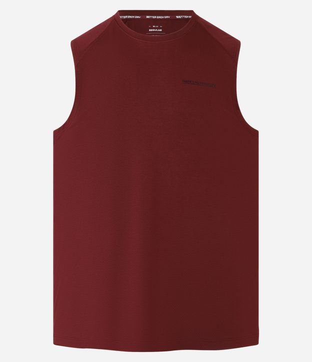 Regata Esportiva com Tecnologia Dry com Estampa Lettering There's No Finish Line Texturizada