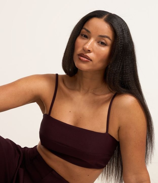 Blusa Cropped em Alfaiataria com Zíper nas Costas