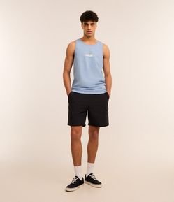 Bermuda em Poliamida com Bolso Cargo