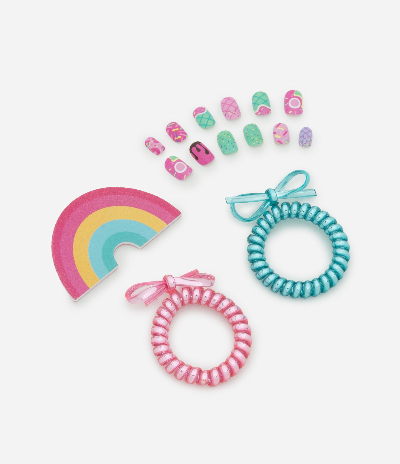 Kit de Unhas Postiças com Acessórios Alchemia COLORIDO 2