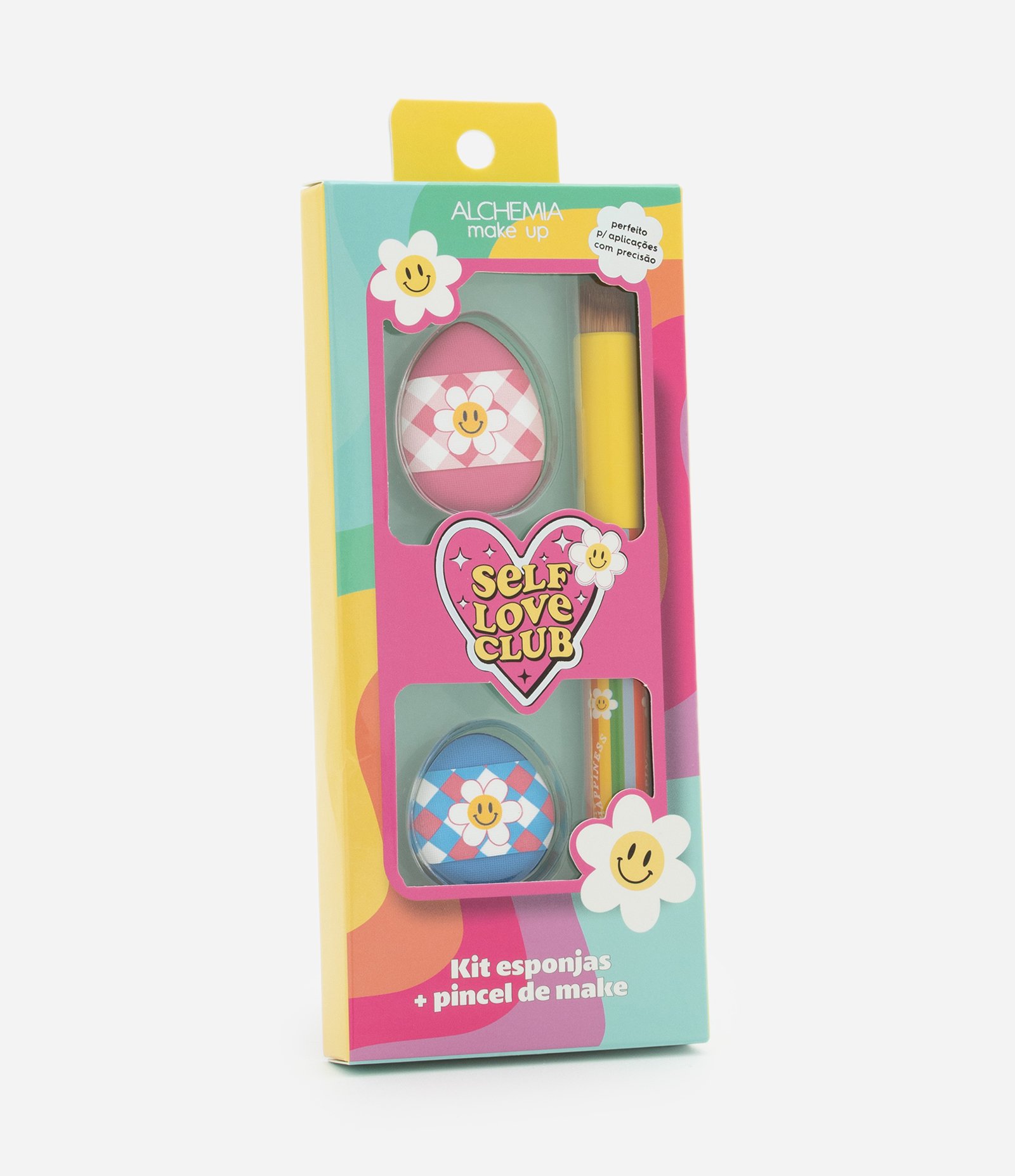 Conjunto de Esponjas e Pincéis Happy Alchemia Multicores 6