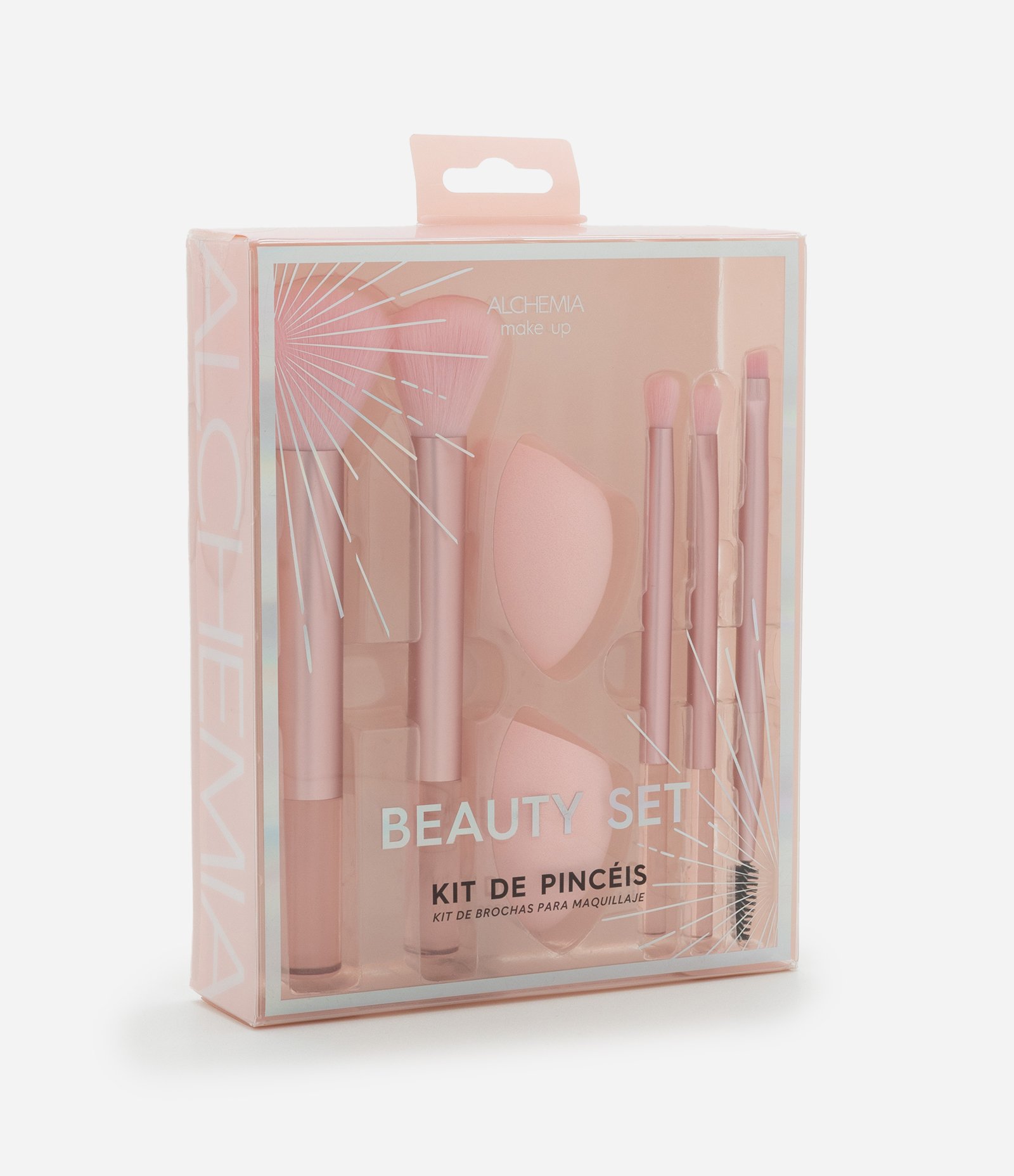 Kit de Pincéis de Maquiagem Beauty Set Alchemia Rosa 5