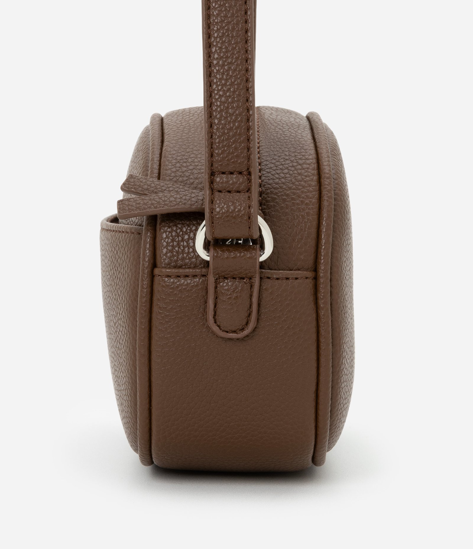 Bolsa Camera Bag Pequena com Bolso Frontal Marrom 2