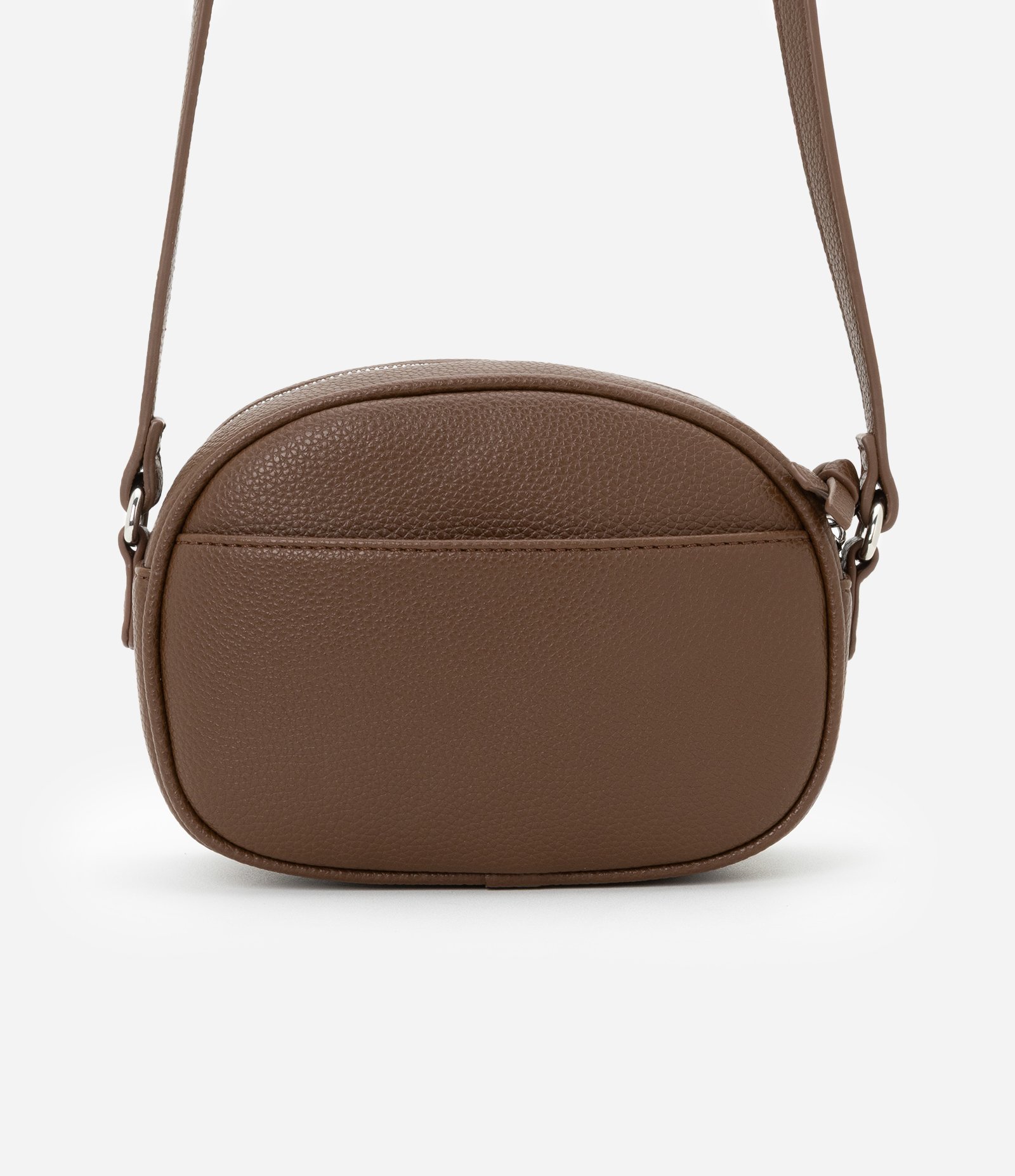 Bolsa Camera Bag Pequena com Bolso Frontal Marrom 3