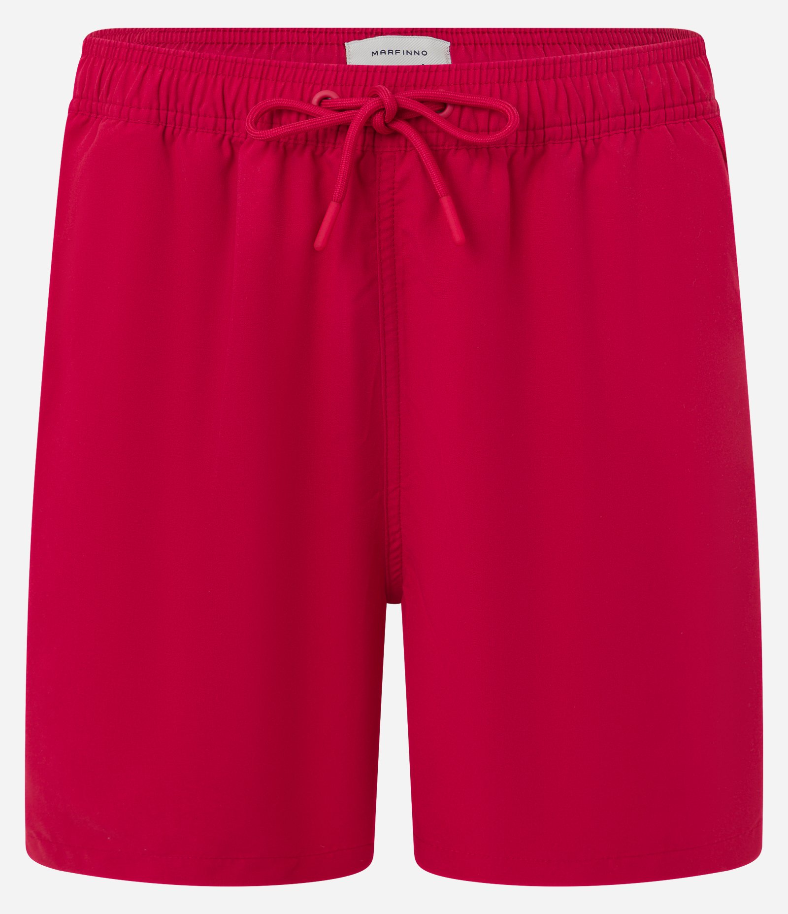 Bermuda de Banho em Peach Touch com Cós Elástico Vermelho 1