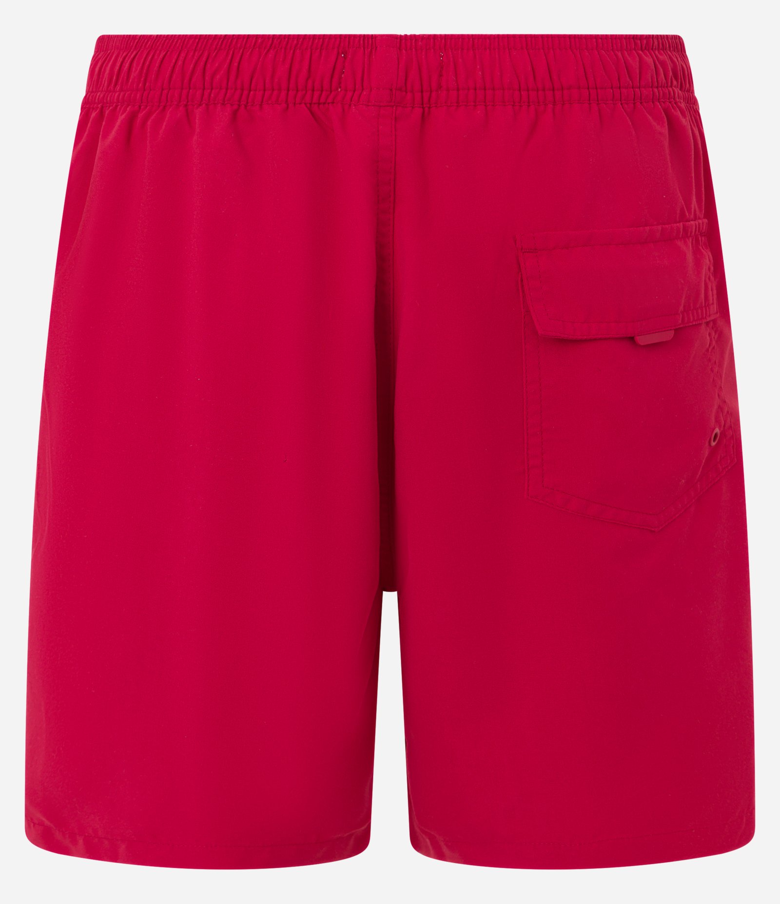 Bermuda de Banho em Peach Touch com Cós Elástico Vermelho 2