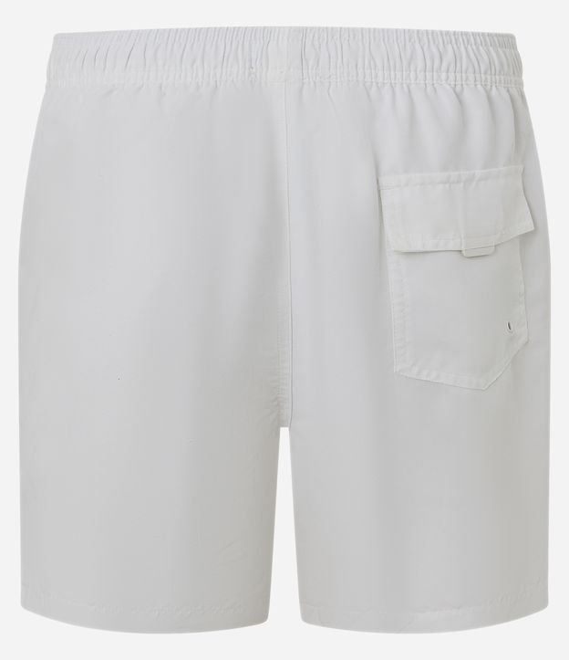 Bermuda de Banho em Microfibra com Cintura Elástica