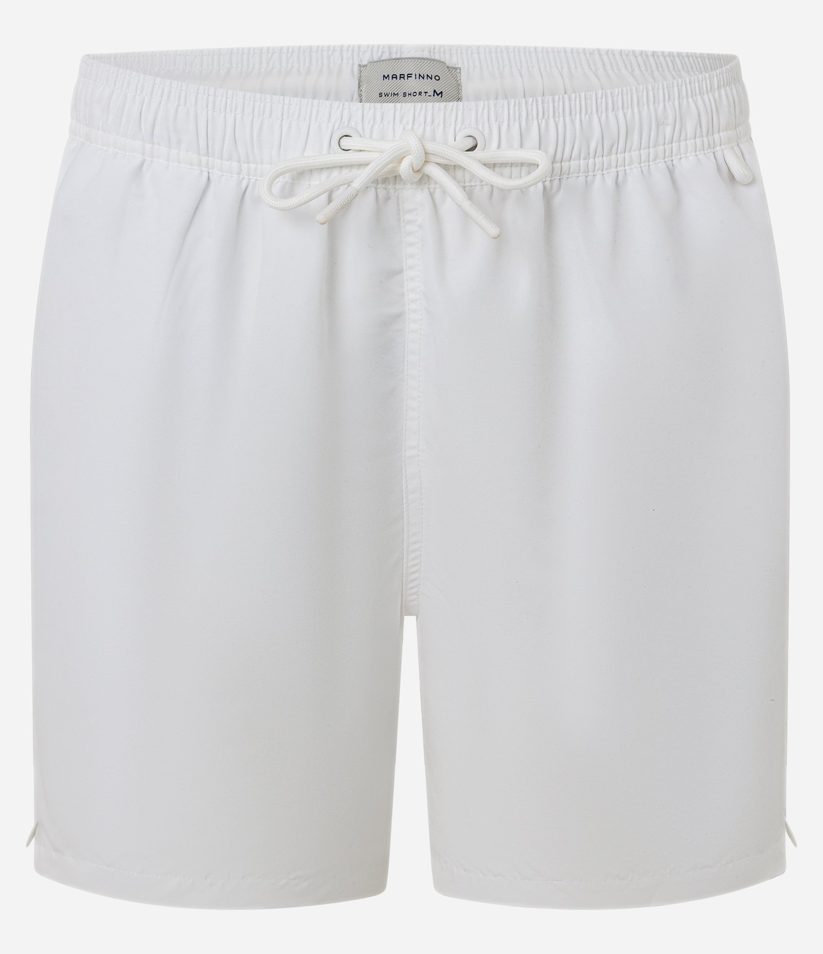 Bermuda de Banho em Peach Touch com Cós Elástico Branco 1