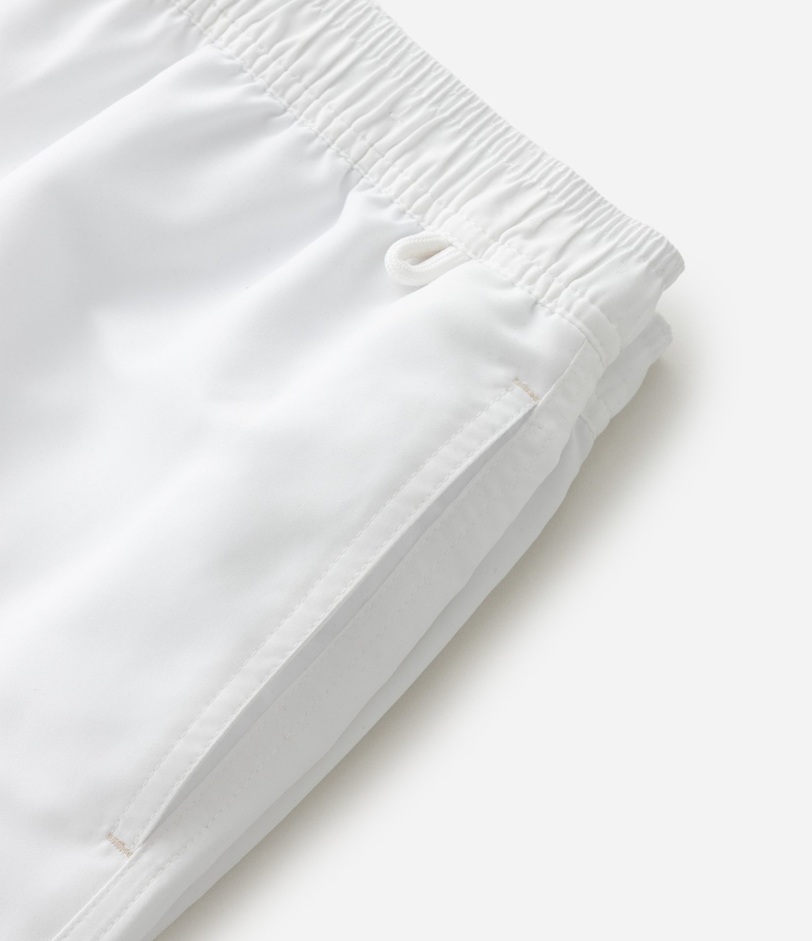 Bermuda de Banho em Peach Touch com Cós Elástico Branco 4