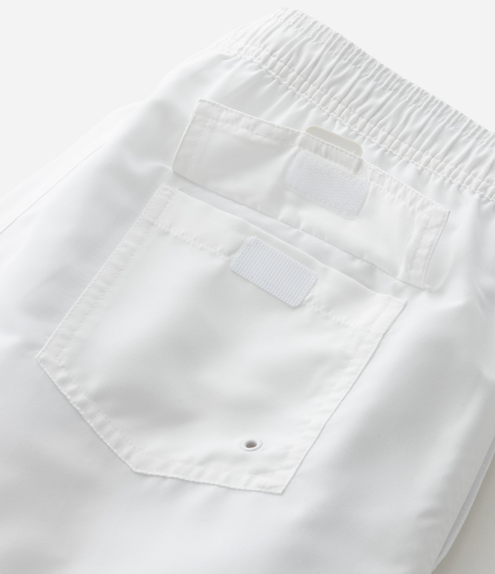 Bermuda de Banho em Peach Touch com Cós Elástico Branco 5