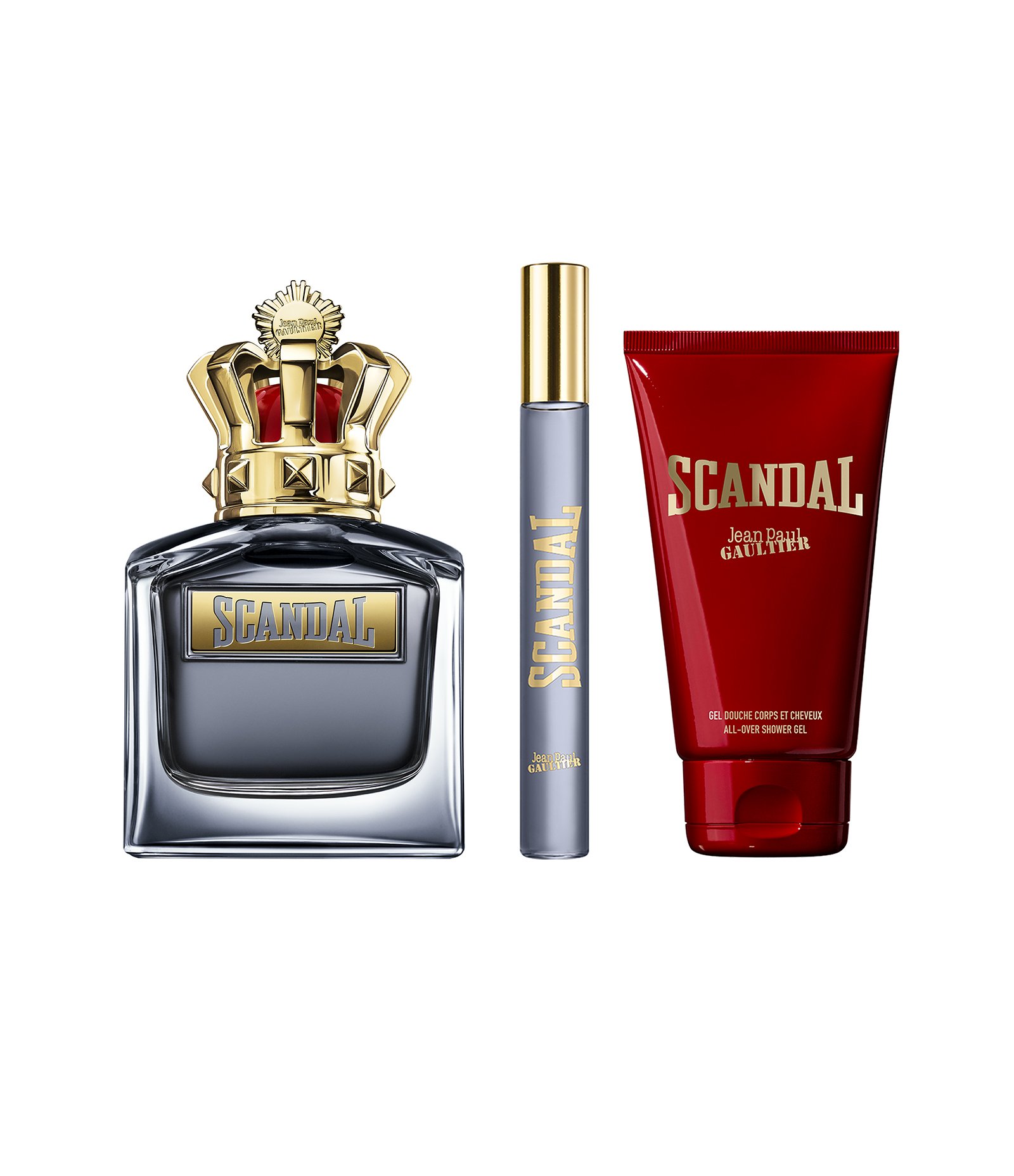 Kit Jean Paul Gaultier Perfume Scandal Eau de Toilette For Him 100ml + All Over Gel de Banho 75ml + Eau de Toilette For Him 10ml KIT 1