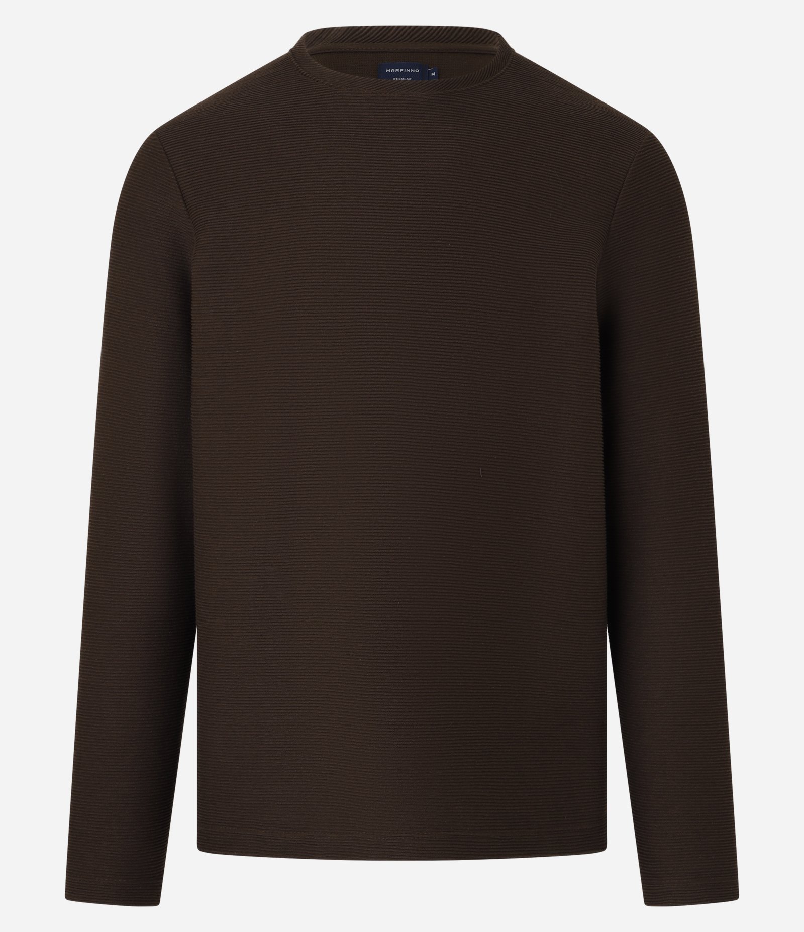 Camiseta com Textura Canelada Marrom 6