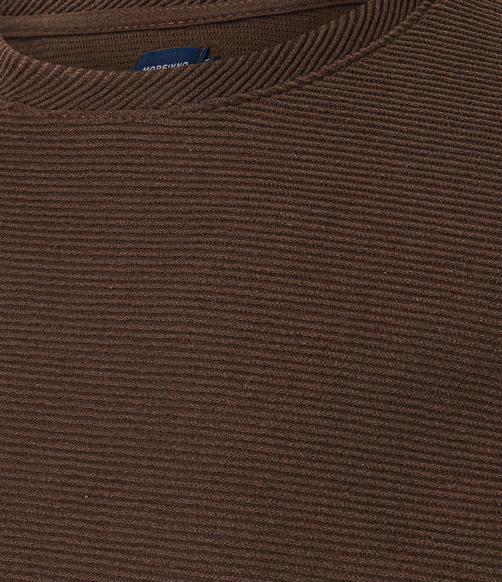 Camiseta com Textura Canelada Marrom 9