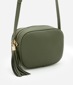 Bolsa Transversal Pequena com Tassel