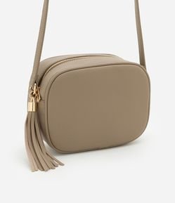Bolsa Transversal Pequena com Tassel